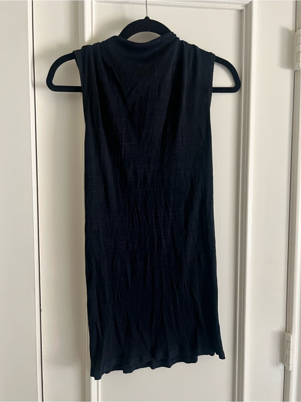 Black Sleeveless Mock Neck mini dress/tunic